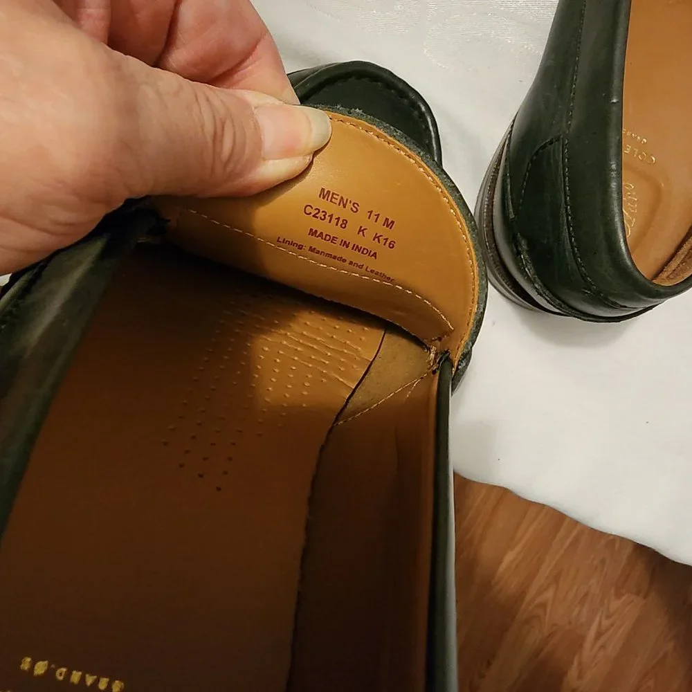 NWOT! Unworn Cole Haan Grand OS Pinch Dark Blue-Black Loafer Men' Size 11 M - Picture 10 of 10